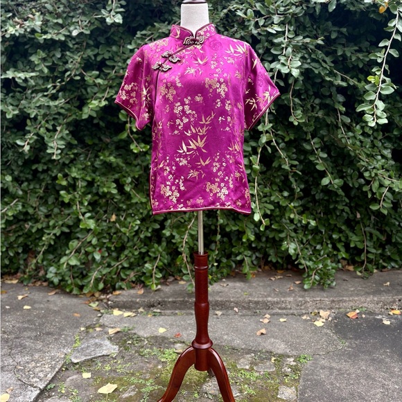 Elegant Floral Cheongsam Top/Tunic - Picture 2 of 10